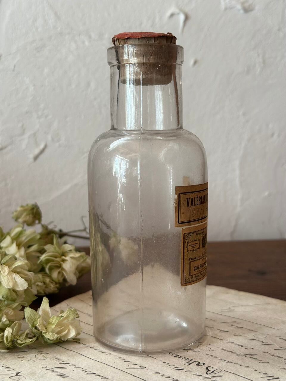 薬品瓶 コルク付き DARRASSE FRÈRES アンティークボトル | Brocante de