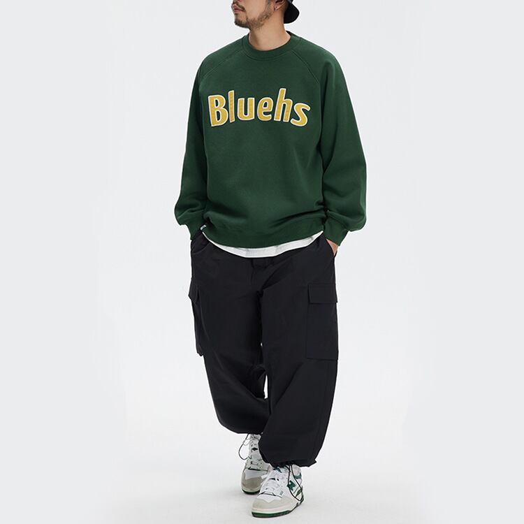 ★LETTER PRINT ROUND NECK SWEATER　　　A0409