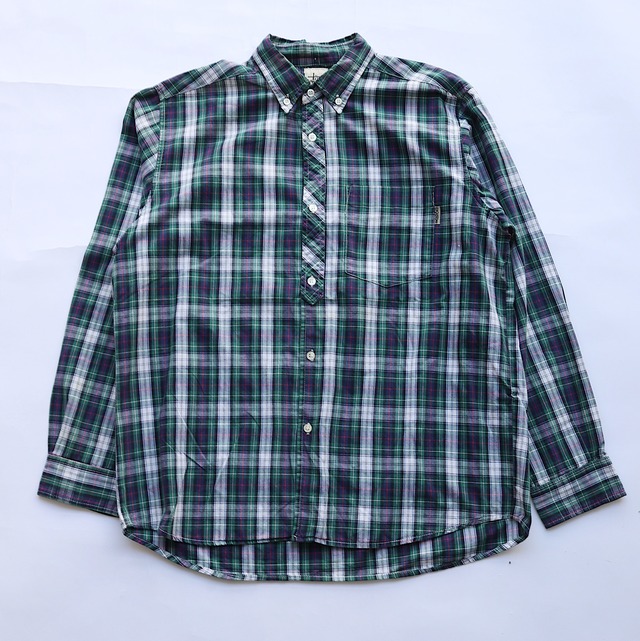 90S STUSSY CHECKED L/S SHIRT