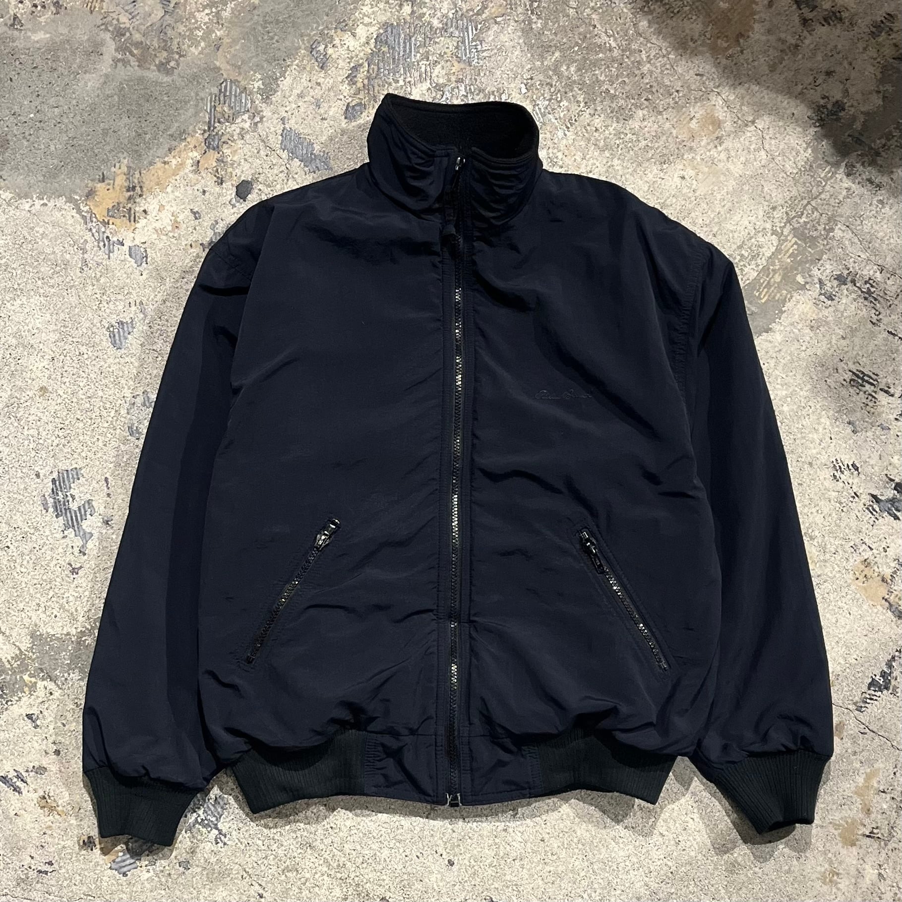 80s Eddie Bauer Windfoil jacket シェルドシンチラ アメ製黒】80's~ Eddie Bauer WINDfoil Jacket 