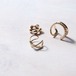 EAR CUFF || 【通常商品】 RIBBON & LINE STONE 3 EAR CUFF || 1 EAR CUFF || GOLD || FBB067