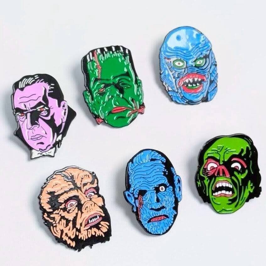 送料無料！ ★ピンズ PINS★ピンバッジ 【 Universal Monsters ( ユニバーサルモンスターズ ) 】ホラー映画 〚アメリカン雑貨 アメトイ〛