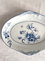 ラヴィエ　小皿　オーバル　青い花　VISTA ALEGREポルトガル 12twek1
