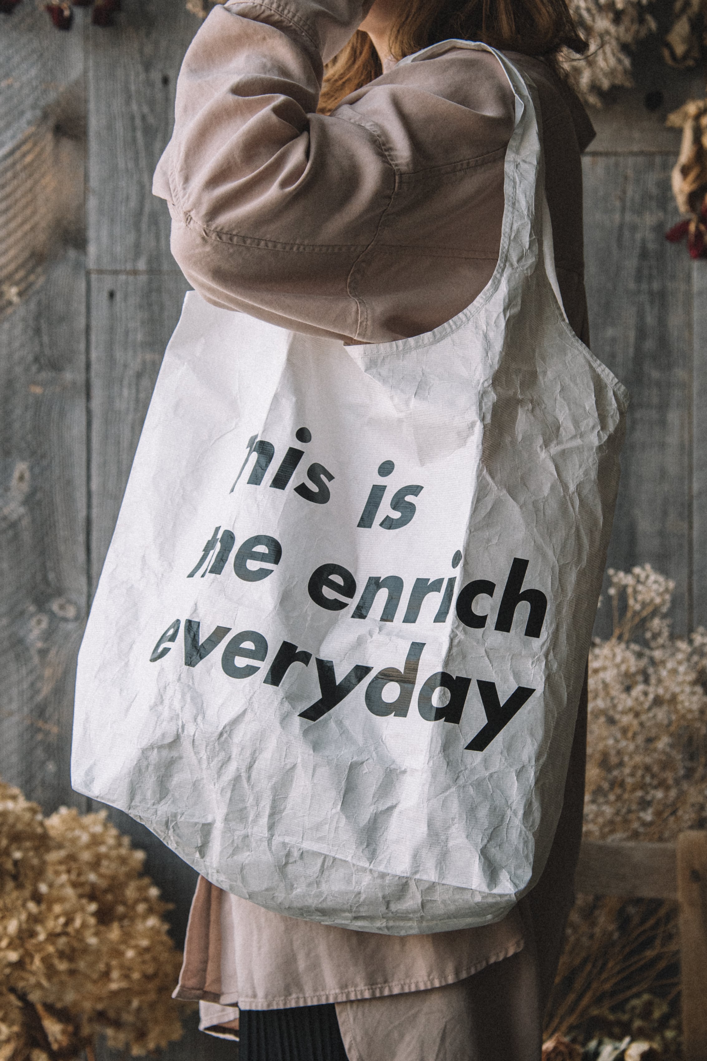 This is the Bag × enricheveryday Tyvek eco Bag／タイベック エコバック