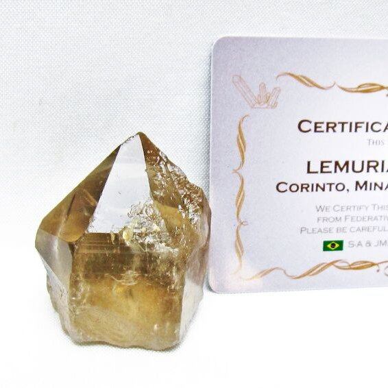 レムリアンシード スモーキークォーツ 原石 ブラジル ミナスジェライス州 コリント産 一点物 171-7402