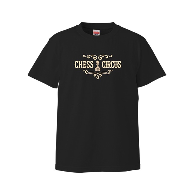 CHESS CIRCUS Tshirt black × cream