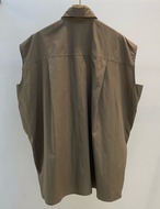 【新作５％OFF・3日間】Side-Button No-sleeve Shirts_3colors