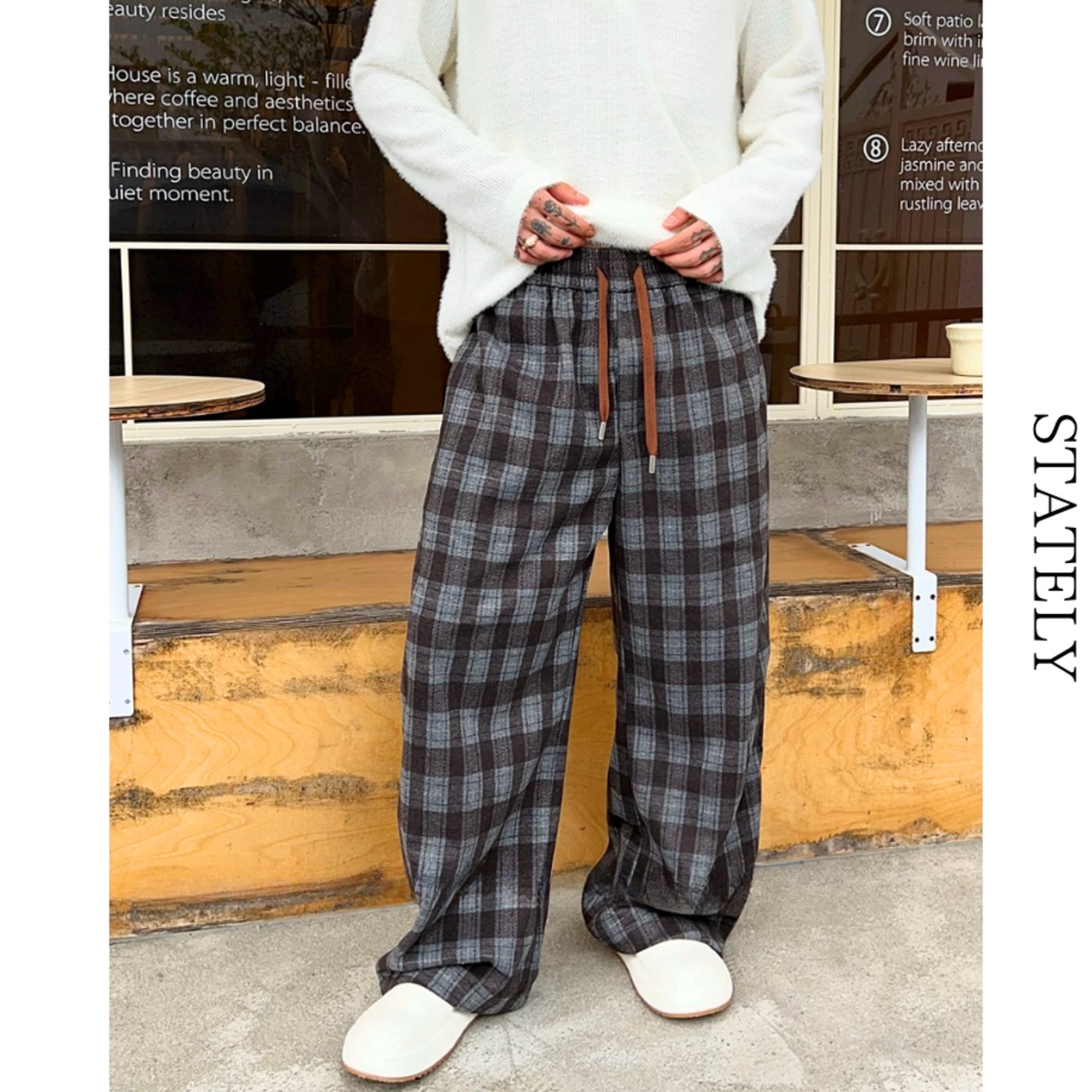 Plaid Relax ワイドパンツ_B227・画像6
