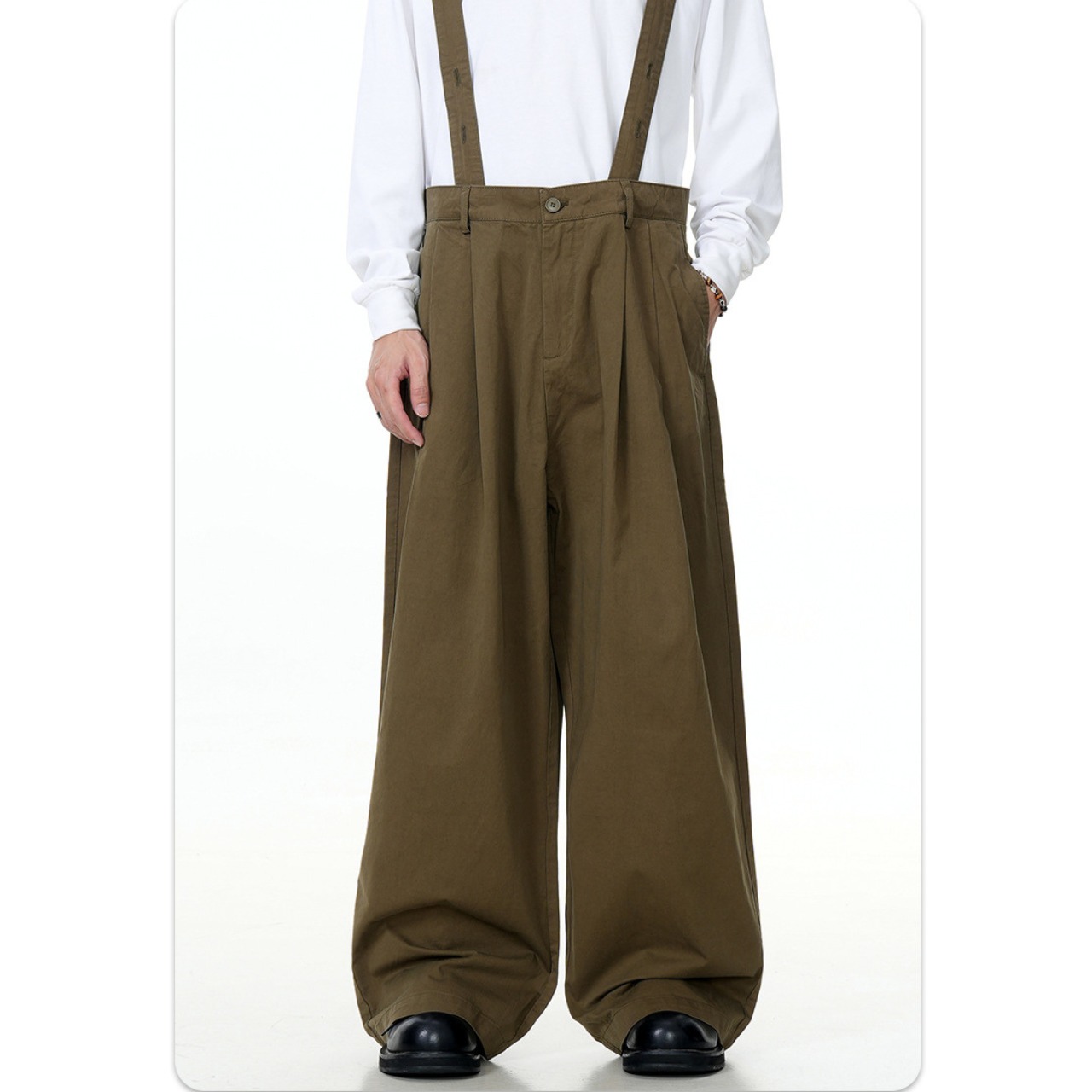 コットンツイルサスペンダーパンツ　TB1794・画像5