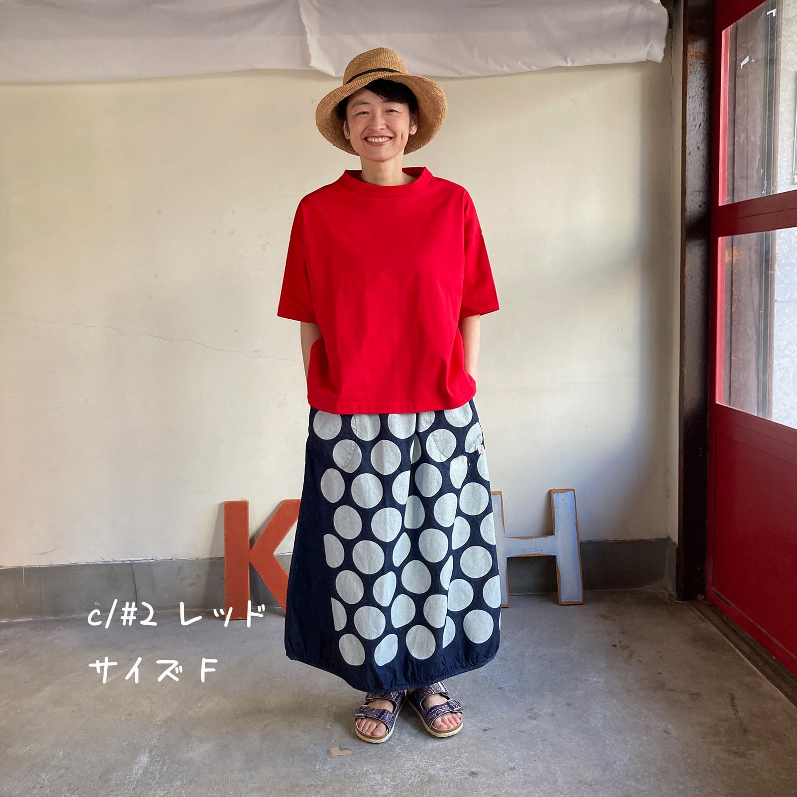 首まわりしっかり五分袖Tシャツ Girl'sTシャツ 62C42 サイズF | 快晴堂