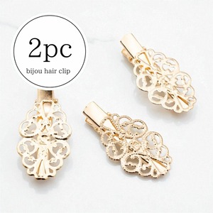 【H102】ビジュー台座　2個 ヘアクリップ