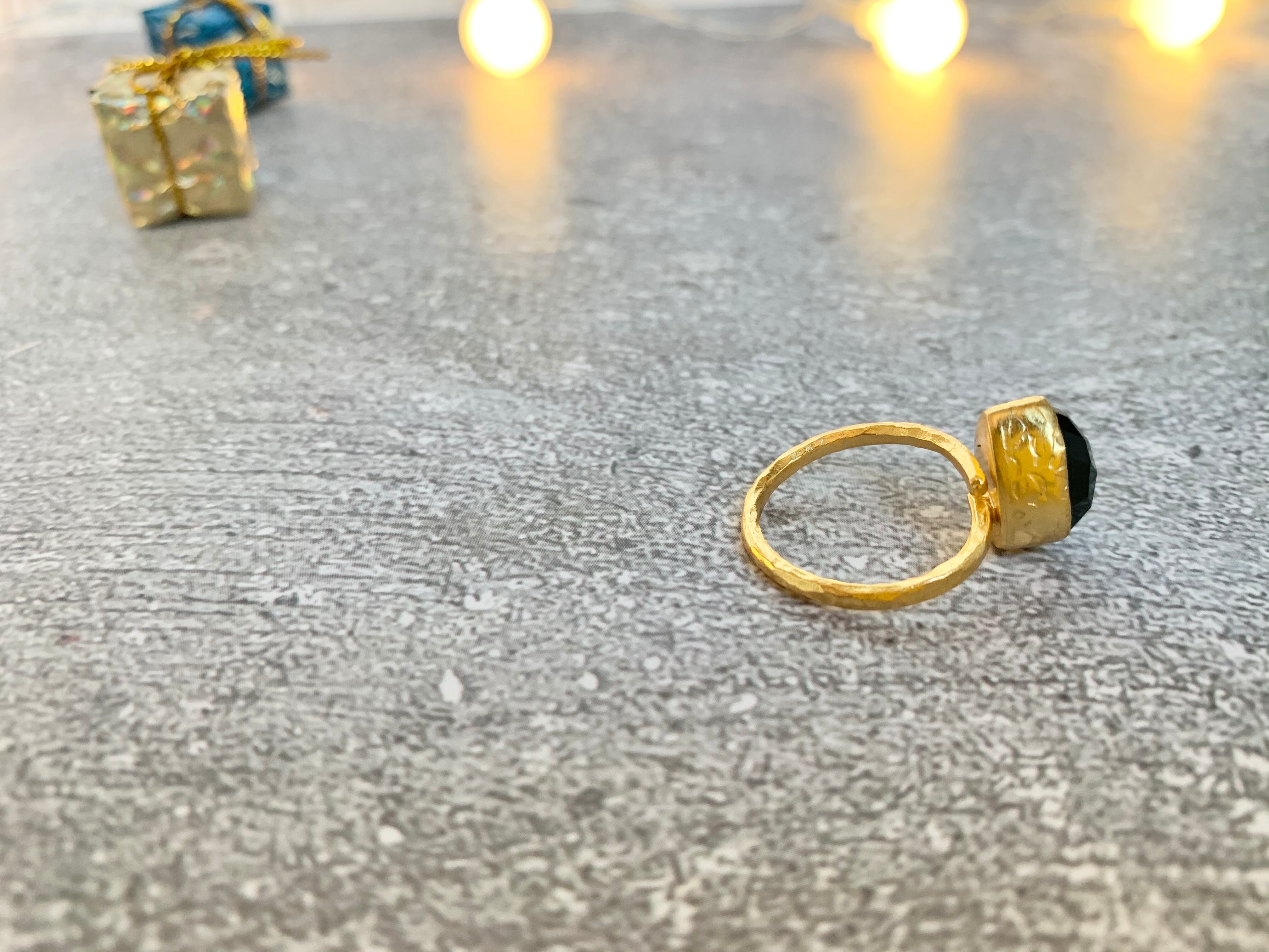 トルコ天然石リング2S