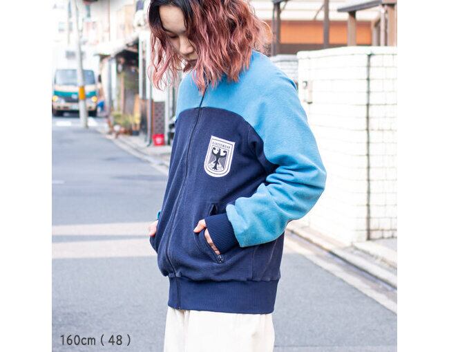 再入荷！ドイツ軍トレーニングジムトラック ジャケット ブルー XL | 風