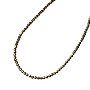 Navajo gold color silver pearl necklace (40cm φ4mm)