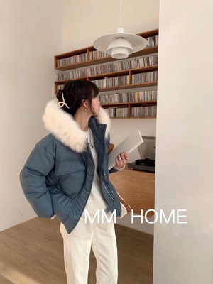 ファー付き　中綿ショートジャケット　AJ42441-6686