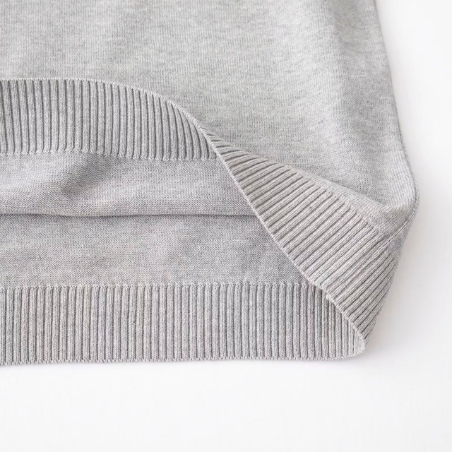 リネン RINEN 綿ナイロン天竺編み Vネックベスト(R19580)全3色