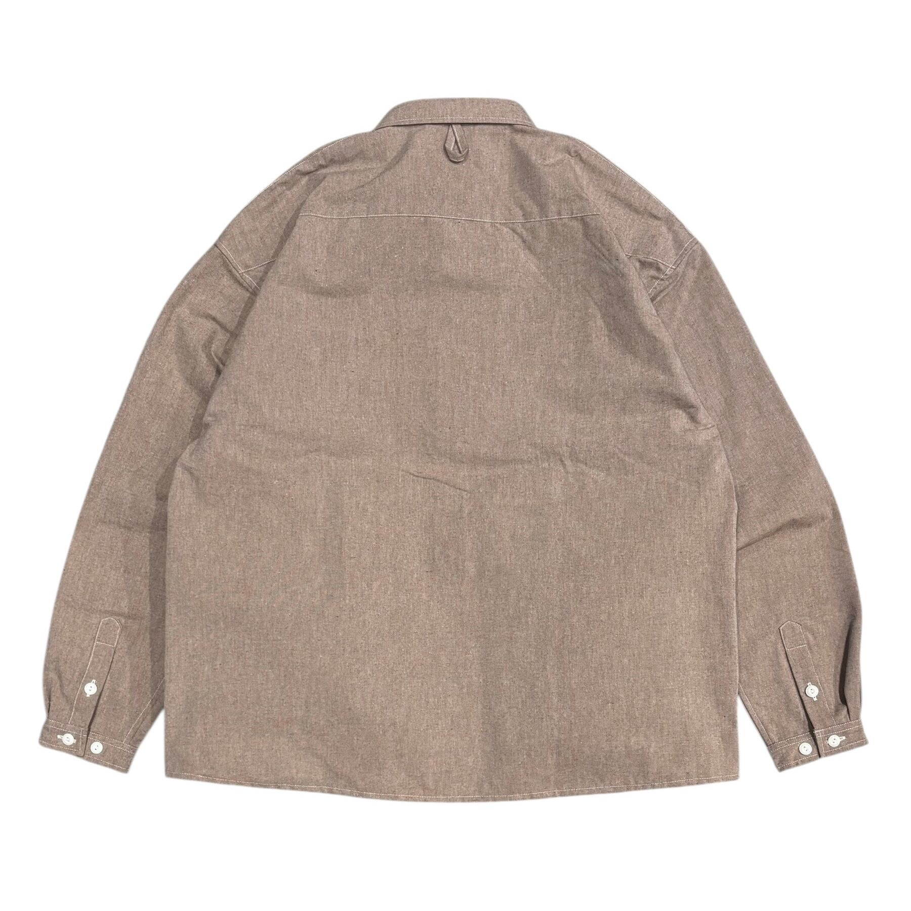 トップス noroll HWR Wool Weather Shirt XL NOROLL HWR WOOL WEATHER SHIRT - BEIGE / ノーロール ウール ウェザー