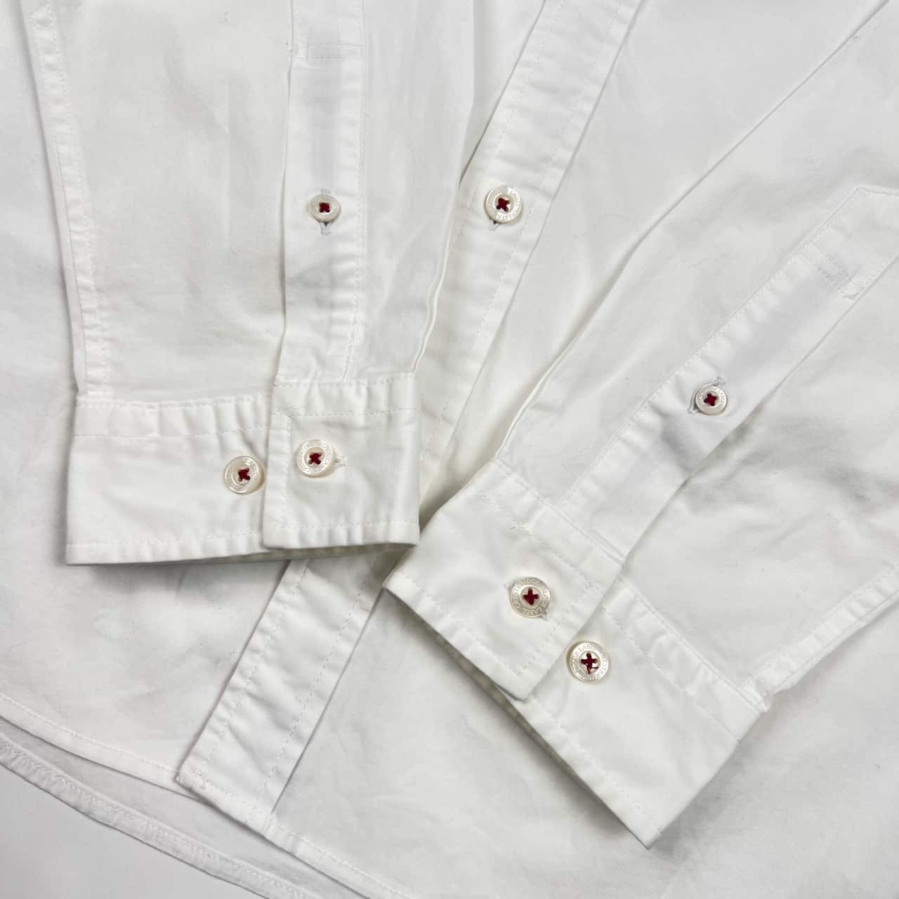 Black Label Crestbridge ブラックレーベル 長袖シャツ 3/ホワイト メンズ