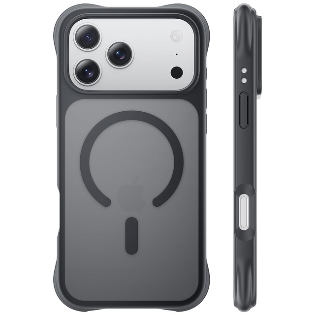 Gtsoho iPhone 18 Pro との互換性ありケース セミクリアブラック 角部強化全面保護 MagSafe 対応