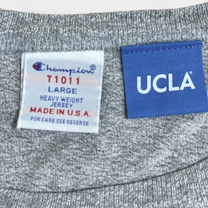 【champion】USA製 UCLA カリフォルニア大学 カレッジロゴ T1011 HEAVYWEIGHT ヘビーウェイト 半袖 Tシャツ L チャンピオン US古着