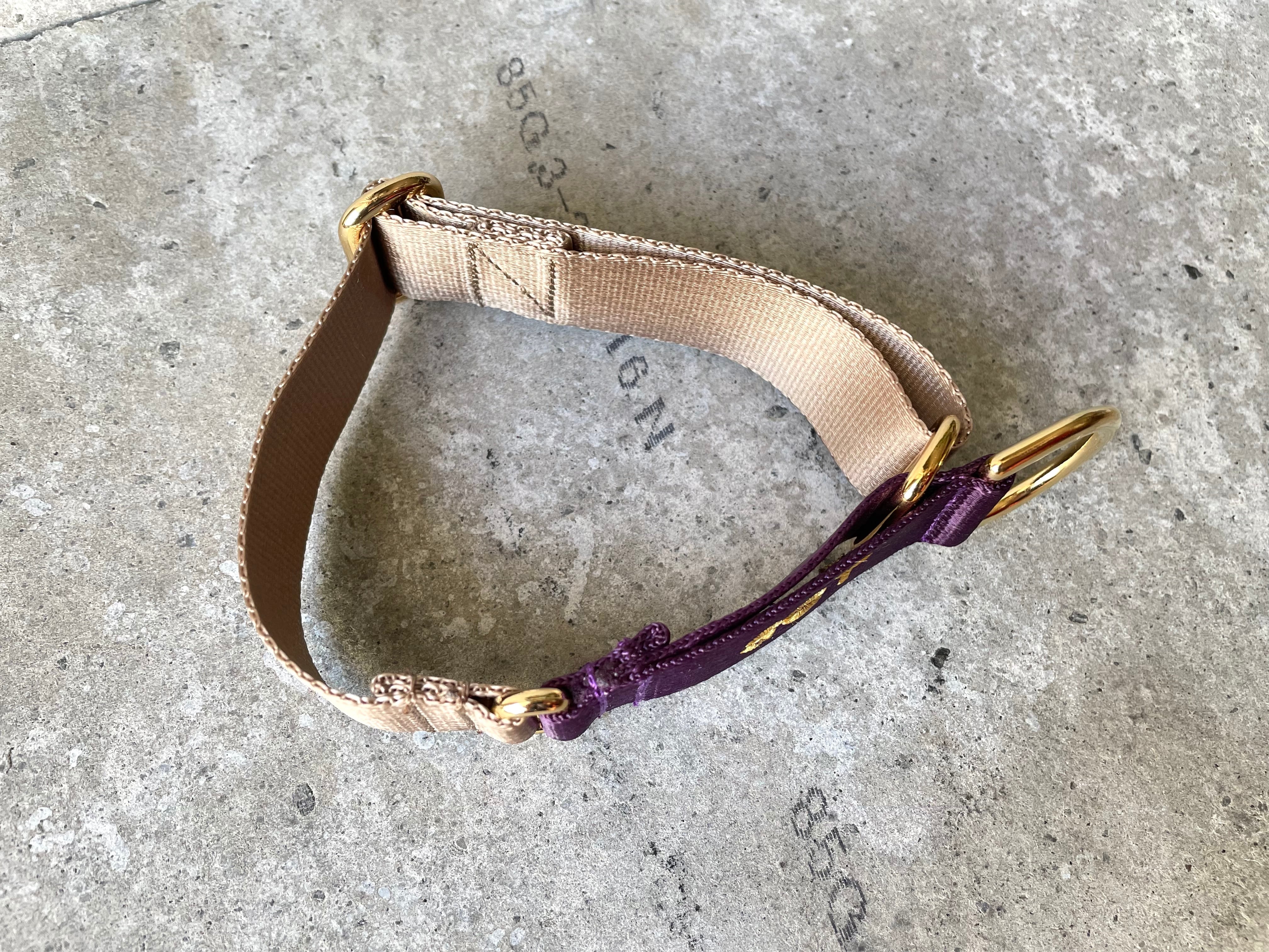 ハーフチョーク ネーム刺繍 Nylon by color 2cm幅 / 2.5cm幅 | RICH TOKYO
