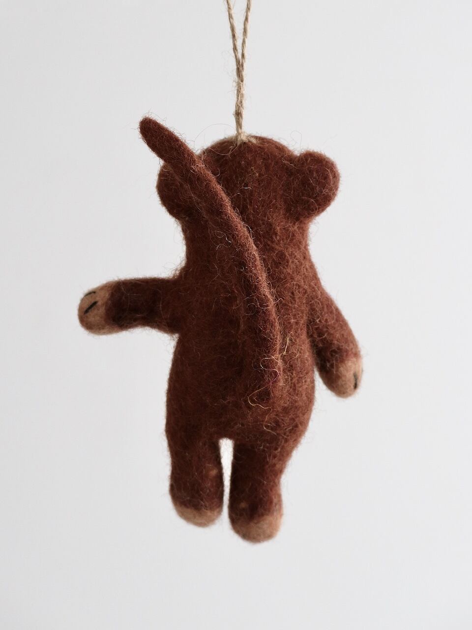 ネパール フェルト アニマルオーナメント（サル）｜Nepal Wool Felt
