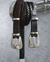 【縦長トート&ベルトセット販売】縦長トートバッグ&イタリアンレザー編み込みベルト