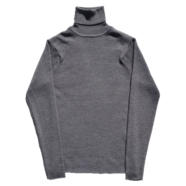 Allege. 23AW Wide Rib Turtleneck (Gray)