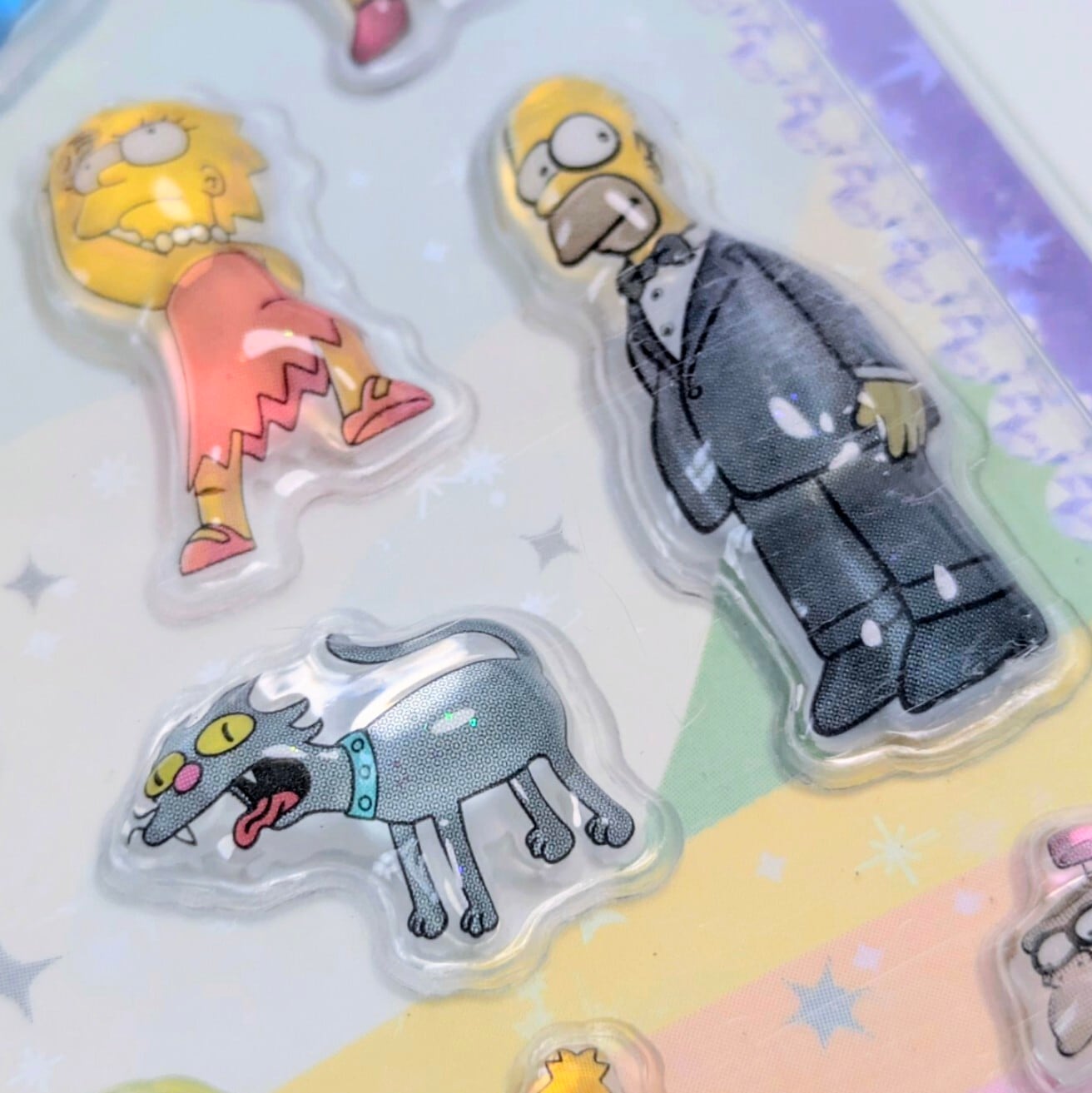 ⚡️Korea exclusive(韓国限定)⚡️【 The Simpsons / シンプソンズ 】3Dクリスタルステッカー ver.2 / ぷくぷく?シール / STICKER(ステッカー) / 立体ステッカー 〚アメリカン雑貨 アメトイ〛