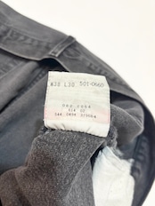 90s Levi’s 501 BLACK DENIM PANTS MADE IN USA Size W38L30→W36L30