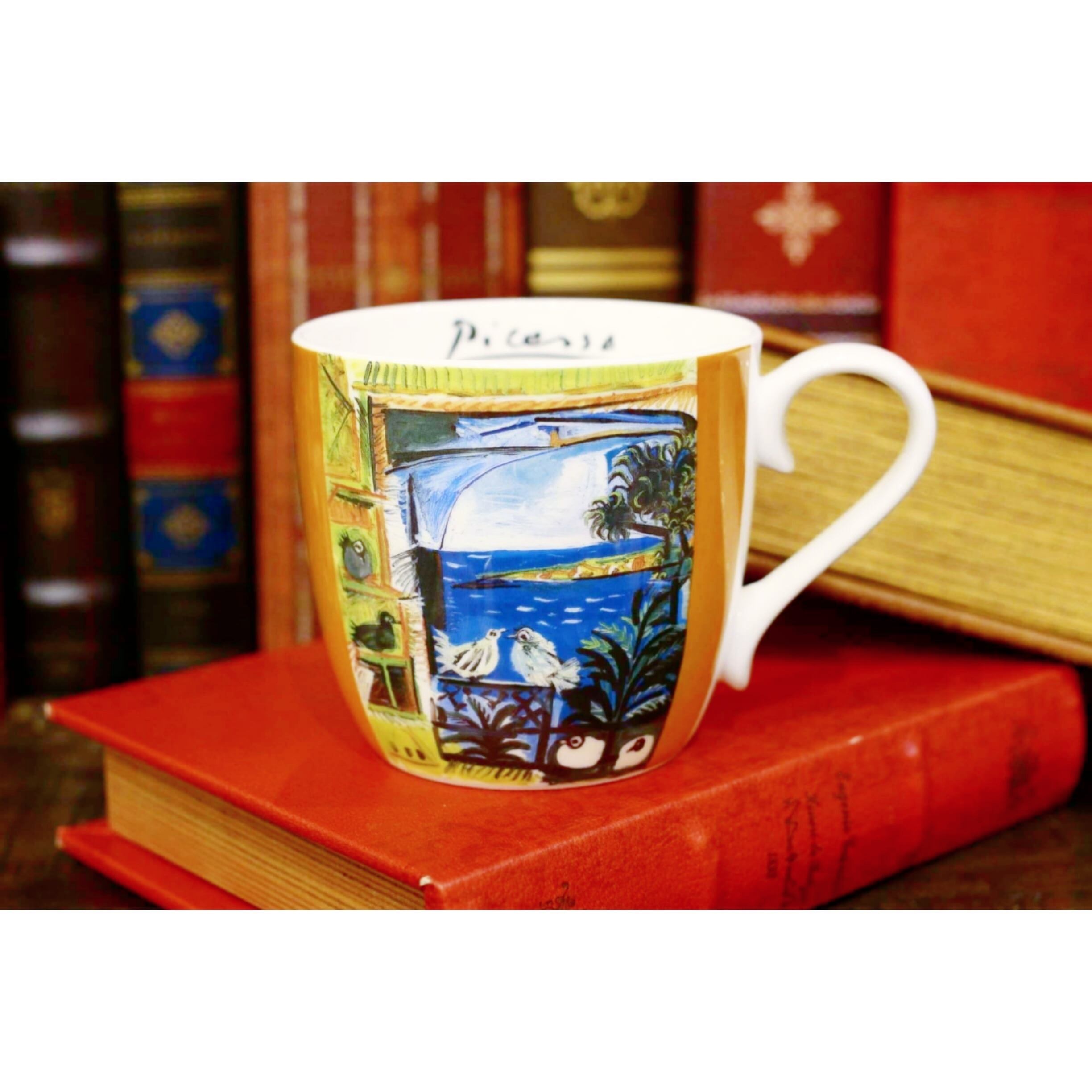 Picasso ハトたち【artマグカップ】ピカソ KONITZマグカップC0pernicus(電子レンジ、食器洗浄機にも対応)