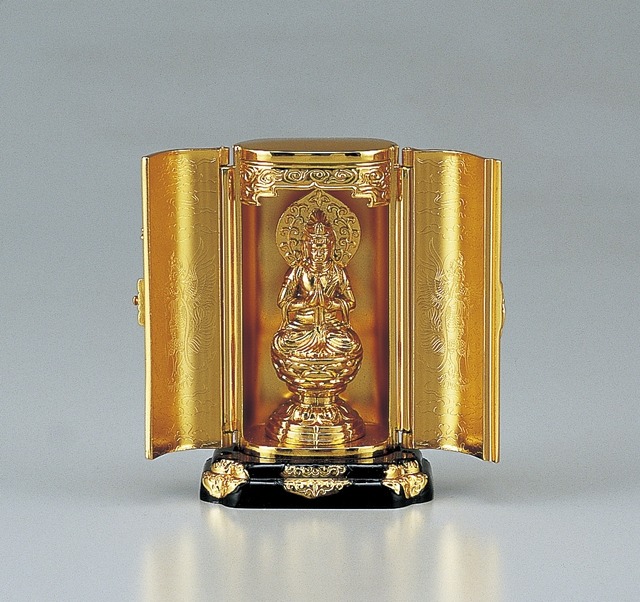 勢至菩薩　厨子付　渡辺景秋作