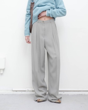 1990s EMPORIO ARMANI - tuck wide-leg trousers