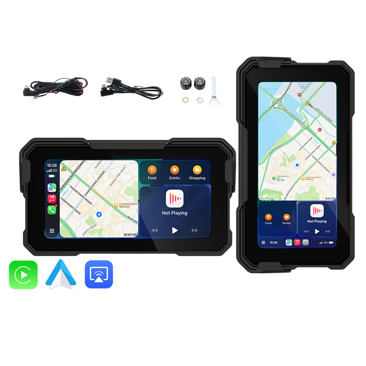 バイク用スマートモニター 6.25インチ CarPlay Android Auto