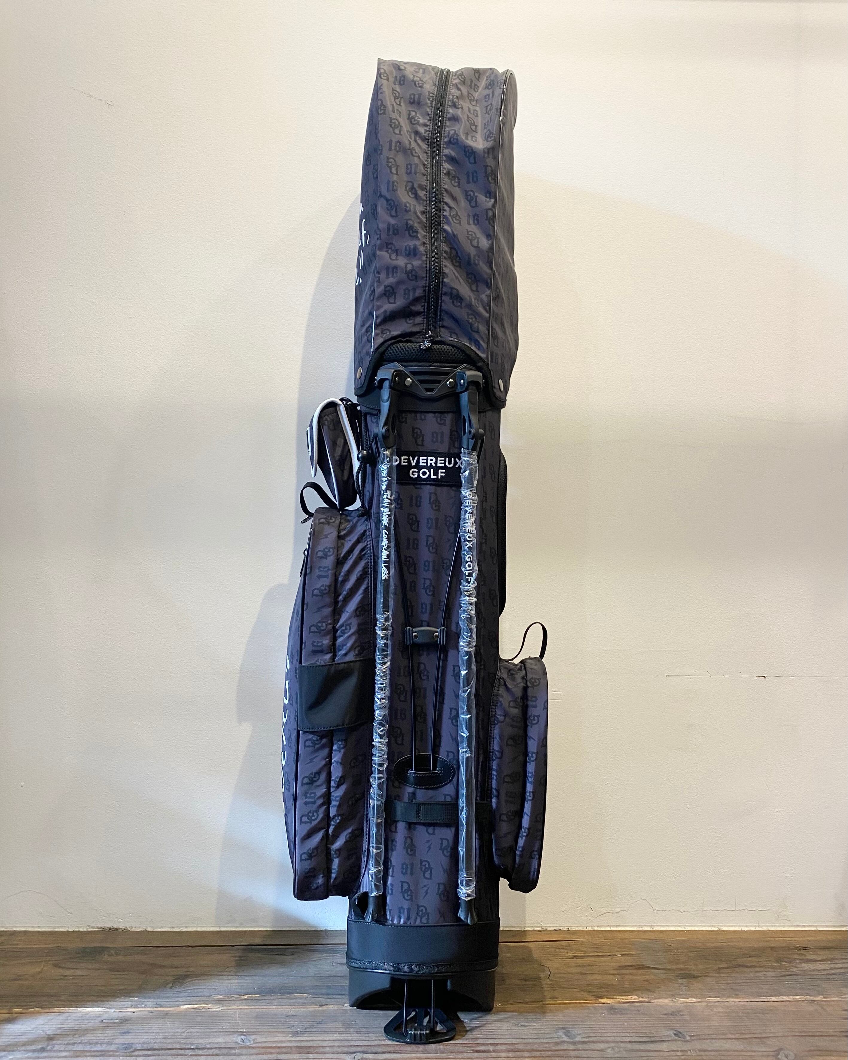 定価7.6万 DEVEREUX GOLF モノグラム ダウンJK S MM DEVEREUX GOLF】DGモノグラムキャディーバッグ (BLACK) | Sandy GOLF