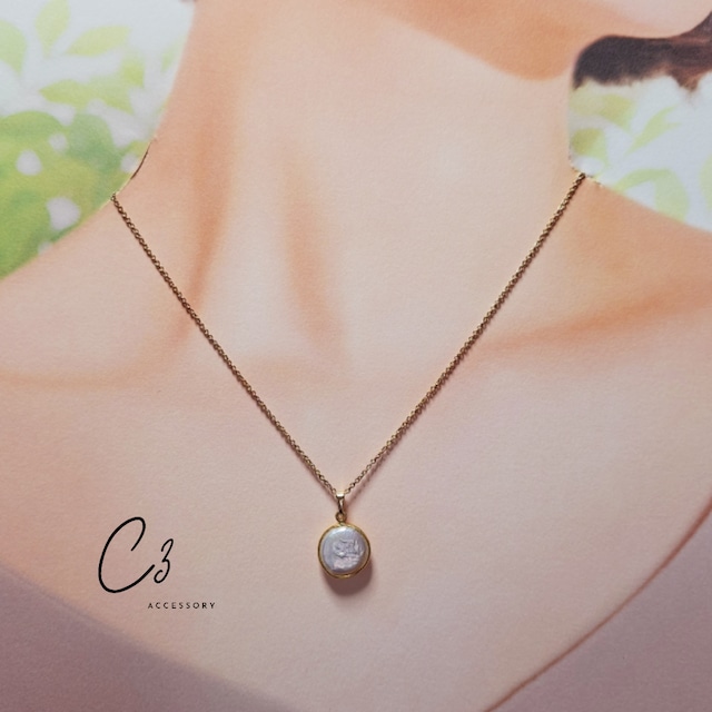 Pearl×Gold ネックレス