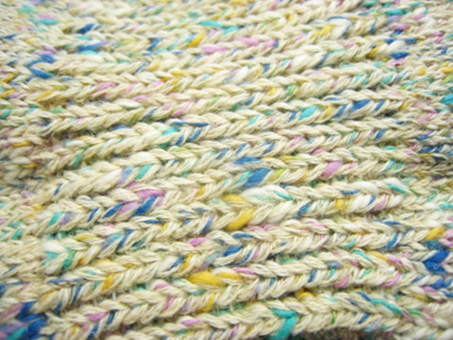 LE MONDE【ル・モンド】 多色ネップスニーカーソックス[118561]スプラッシュサイダー　25-27cm