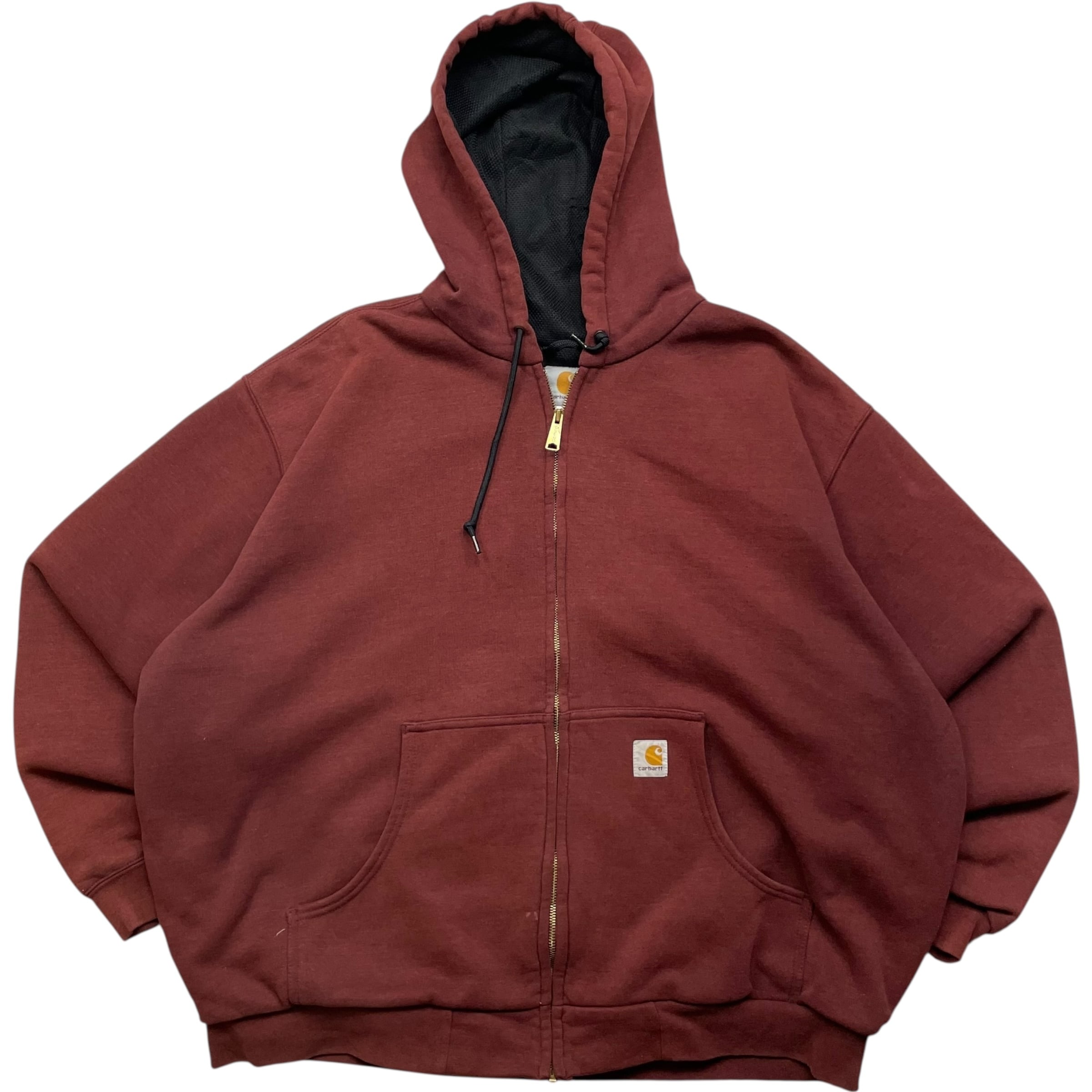 《XXL》 Carhartt カーハート ジップパーカー 裏サーマル 肉厚 レッド no.9001
