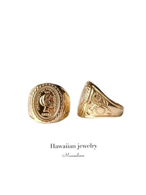 Princess Ka'iulani ring  Hawaiian jewelry(プリンセスカイウラニ コインリング、指輪ハワイアンジュエリー)