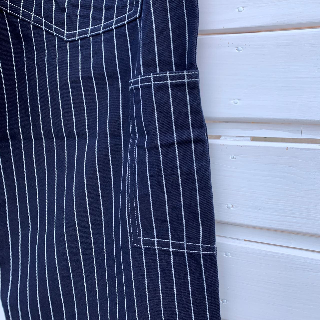 HEADLIGHT 8oz. SPECIAL WOVEN STRIPE DENIM WAIST OVERALLS | Jeans