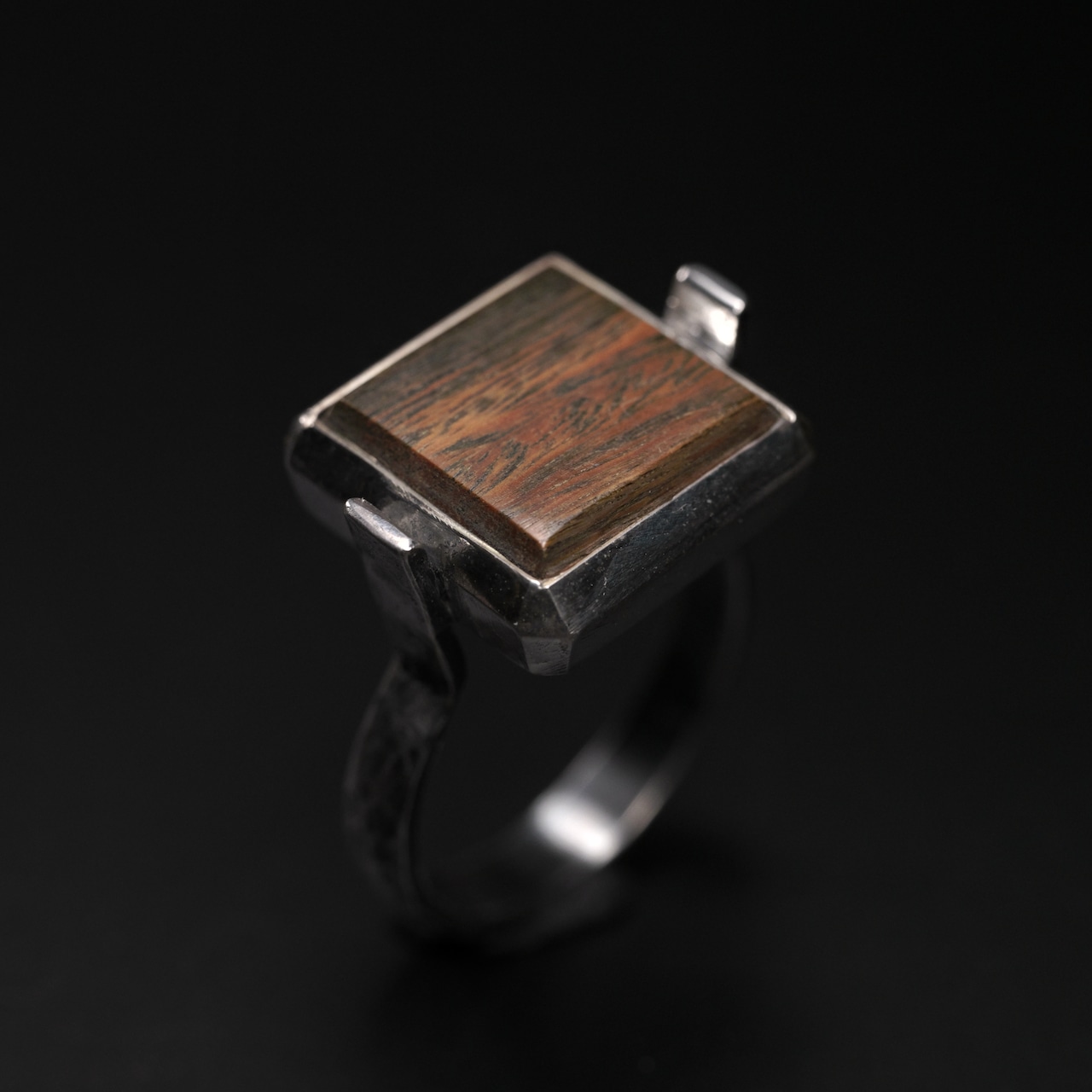 【1点もの】moku スクエアリング パロサント #13