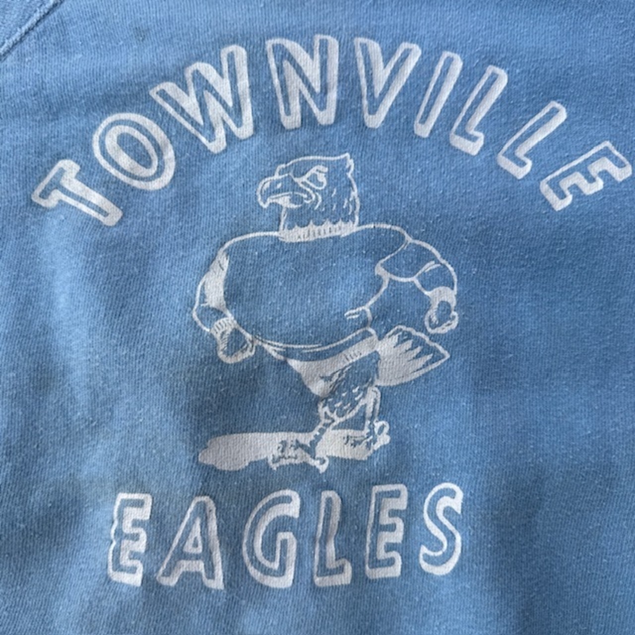 60s 半袖ヴィンテージスウェット ベビーブルー 画像3