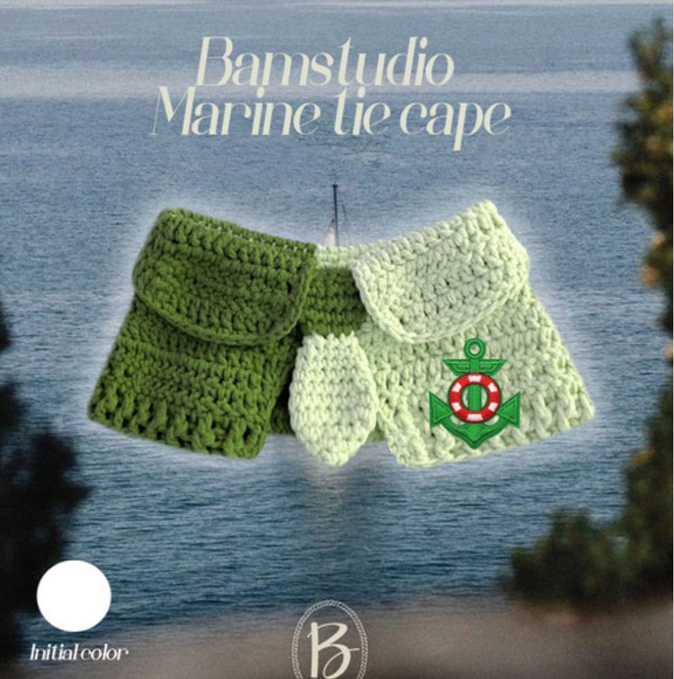予約【Bam’studio】Marin tie Cape (Green)