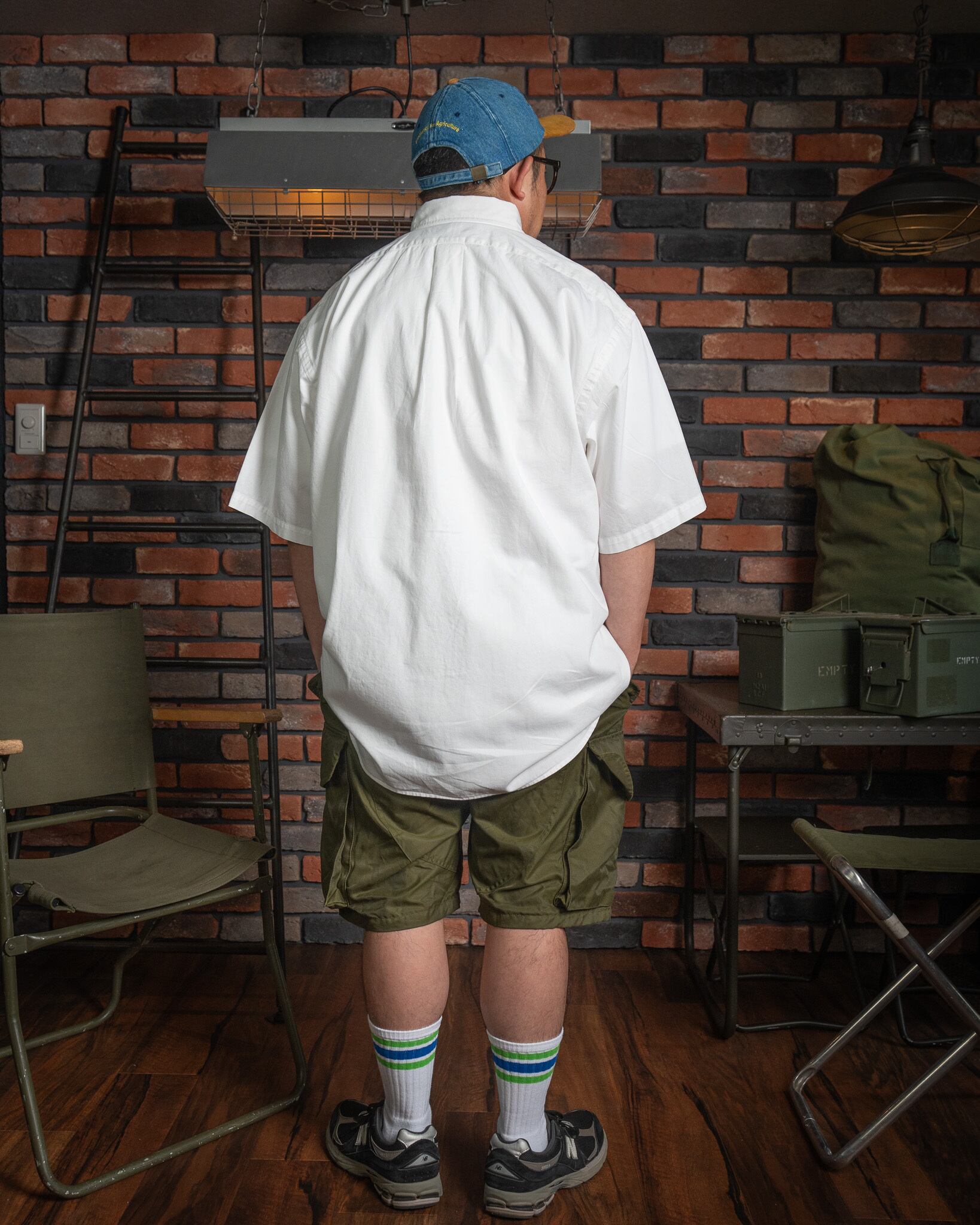 未使用品 ラルフローレン チノシャツ BLAIRE ＢＤシャツ M ホワイト 90s Polo Ralph Lauren 