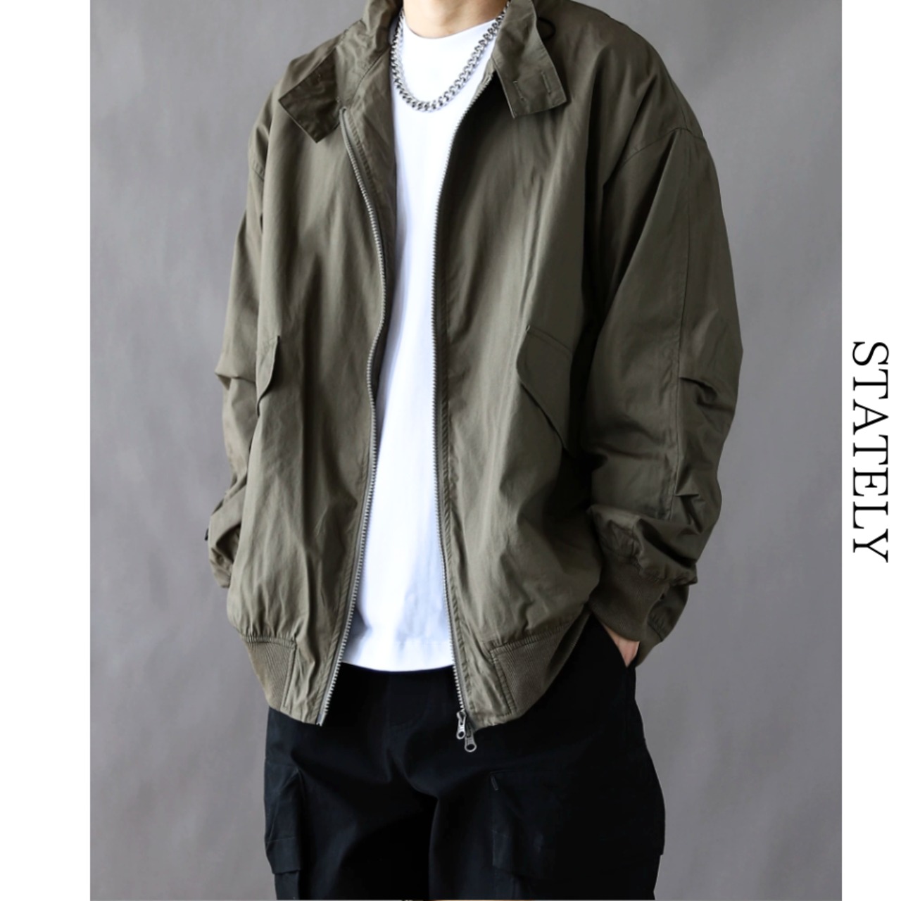 Double Zip オーバーシルエットジャケット/2color_O44・画像8