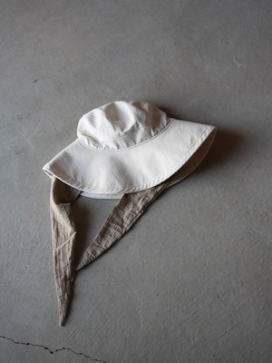 RACAL【 Washed Cotton Long-brim Sun Hat 】