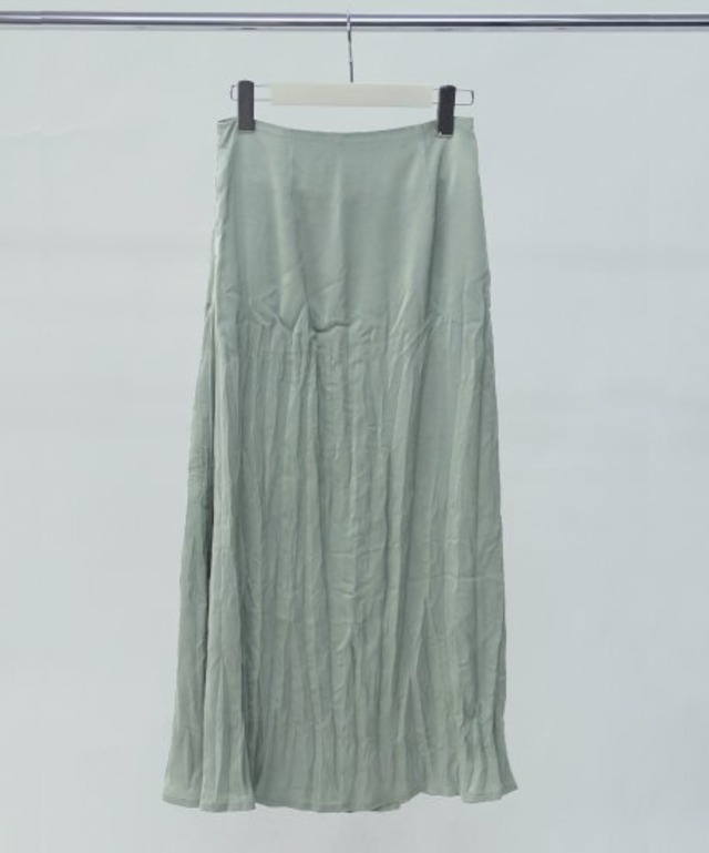 Washer satin lace skirt (SAXBLUE) 小山璃奈着用