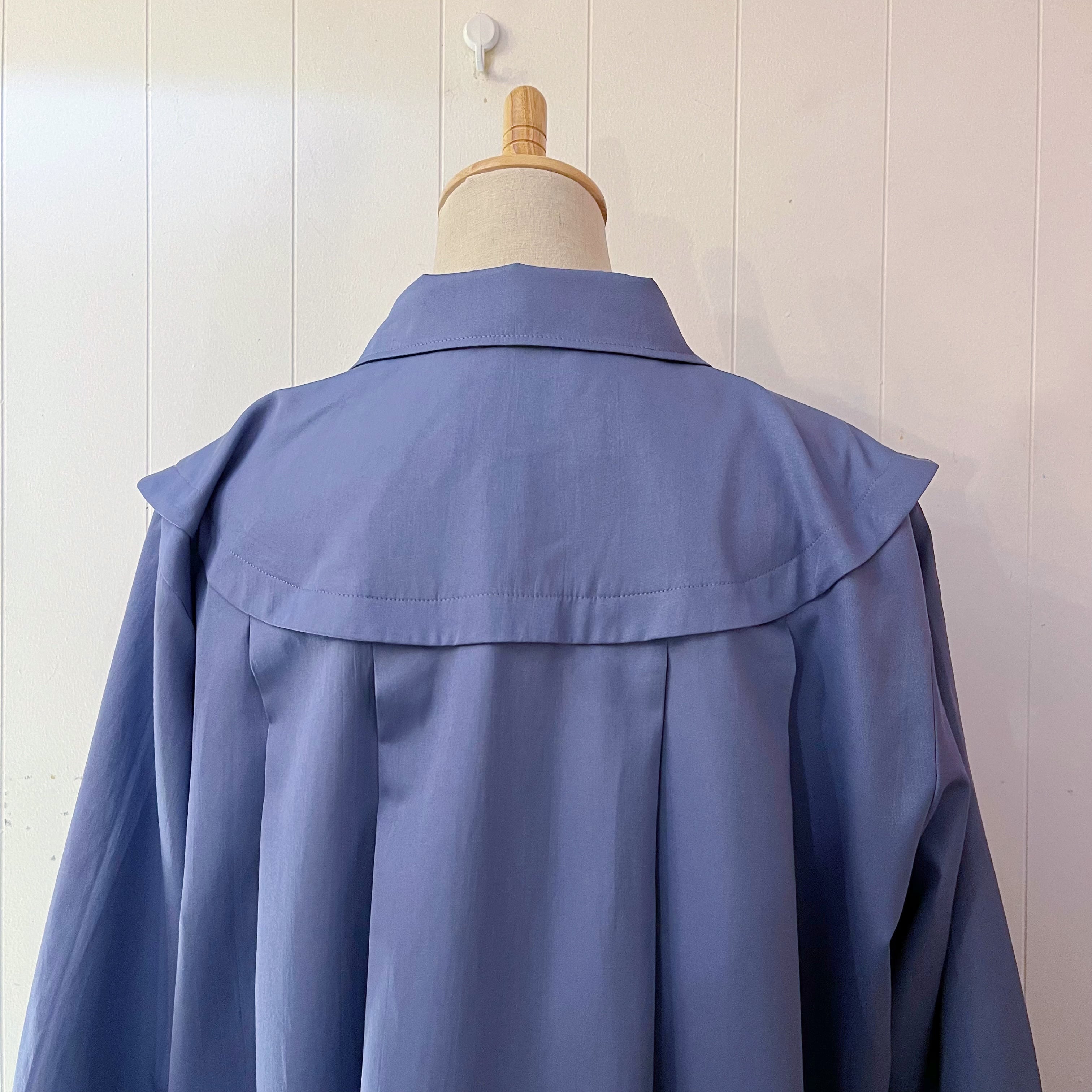blue lavender spring coat
