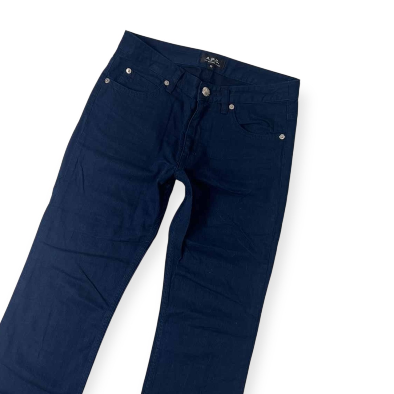 A.P.C. アーペーセー デザインボタン パンツ 26/ネイビー メンズ