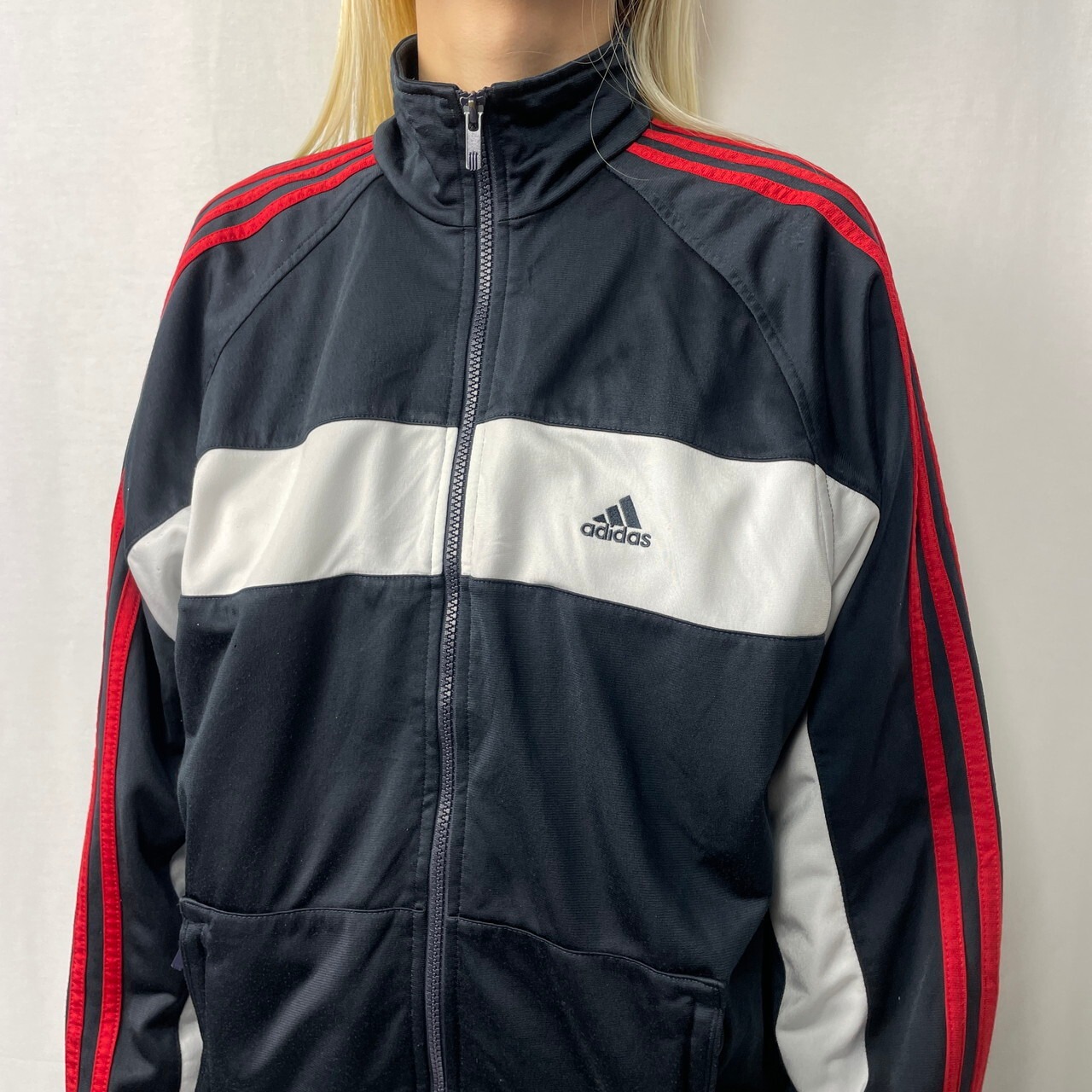 00年代 adidas アディダス パフォーマンスロゴ ジャージ トラック 